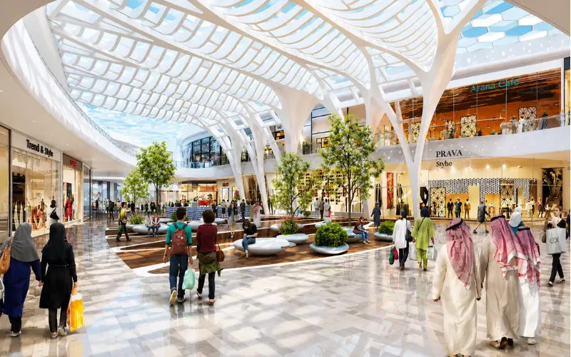 Inside view of Silicon Central Mall