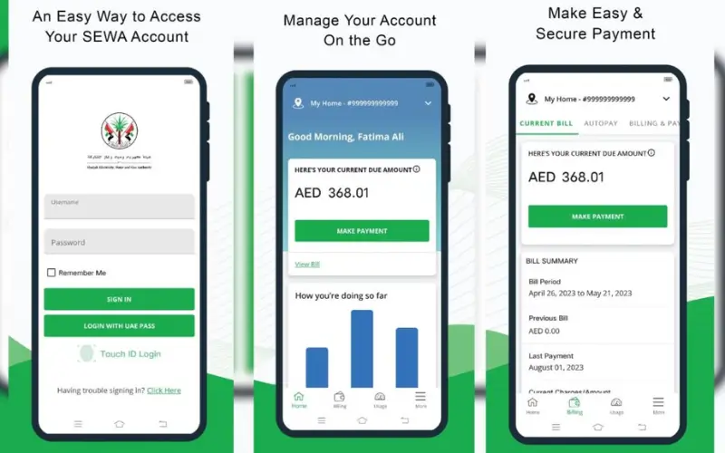 SEWA Bill Payment Through the Smart App