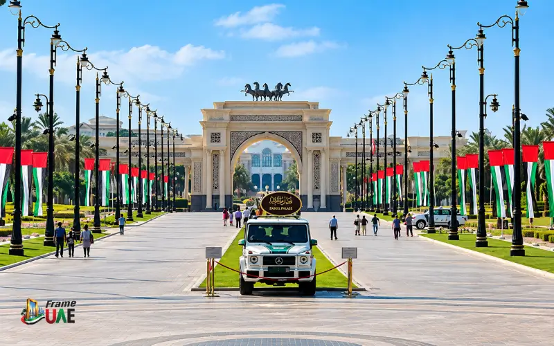 tourists at Zabeel Palace