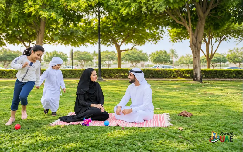 Family enjoy at Ajman Ladies Park