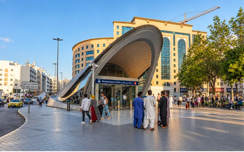 Baniyas Square Station: Location, Timings, Metro Line, Exits & Nearby Places